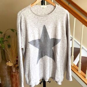 EASEL Starfish Acrylic Blend Women Sweater Light Grey Size S